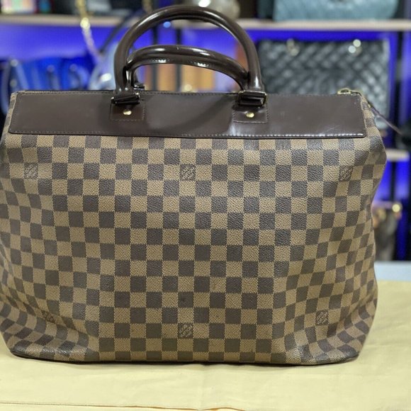 LOUIS VUITTON France 15" Damier Travel Compact Duffle Carryall Cabin Size Bag - Picture 3 of 12